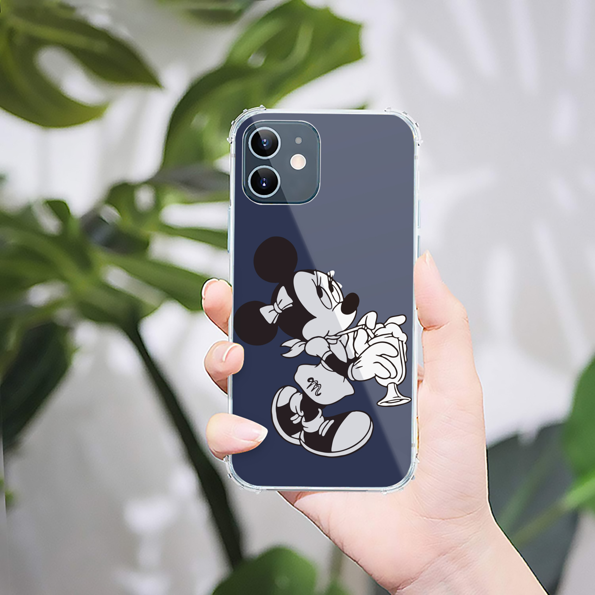 ミッキーマウス Mickey Mouse 【iPhone 12シリーズ対応】透明スマホケース（クリアソフトケース）